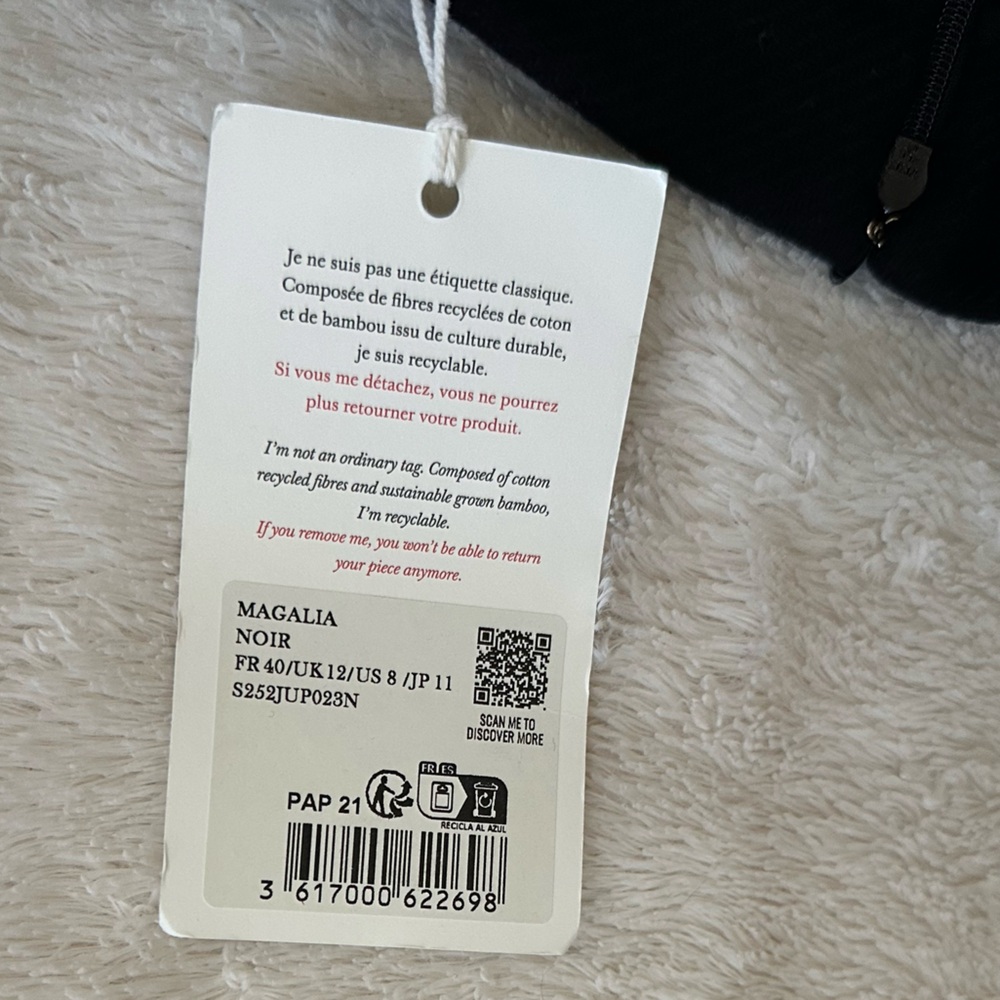 Sezane wool blend Magalia pencil skirt NWT - Picture 9 of 11
